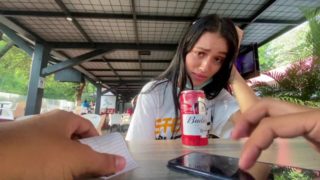 I love the reaction of my girlfriend using her toy in public // lovense lush control