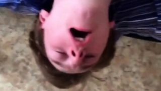 Facefucking and deepthroating Russian college twink