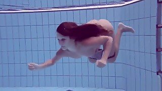 Bushy and surprised underwater teen 18+ Gurchenko