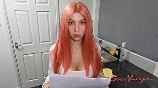 Housekeeper Tricked to Sign a Contract Where she Needs to Make me Cum