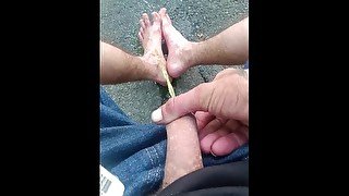 Hot pissy feet