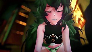 Granblue Ferry Hard Cowgirl Hentai Creampie 3d Mmd Half Furry Dark Green Hair Color Edit Smixix