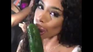 Jasmine Banks and Miina Marie Cucumber Challenge party