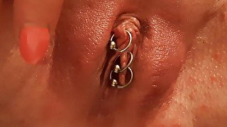 Check my new Piercing now not only Clit ... I add 2 rings to my pussy ... and orgasm is bigger now