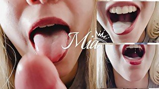 Cum in Mouth Morning Blowjob! Swallow it all! Mia ♡