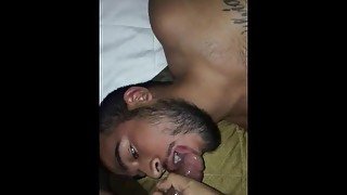 Another good Ts fucking me after I slobber her cock