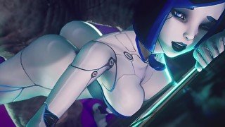 Sexy Robot Girl Teases Her Pussy and Takes a Big Fat Alien Cock Subverse