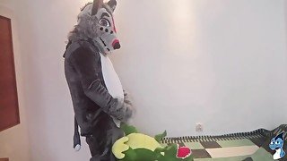 🐺Green Dinosaur t-rex and Freddy wolf Fun#1🐺