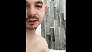 Shower video and wanting to get pee