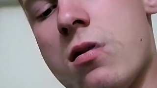 Handsome deviant Jason drips cum after stroking and smoking