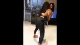 Crazy tits fight party