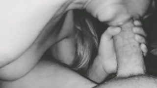 Blonde wife sucking dick!