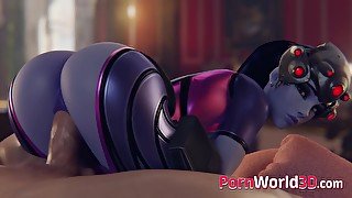 Cute Widowmaker From Video Game Overwatch - Animation C