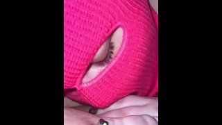 Masked BBW Blowjob