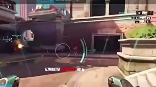 Overwatch Watch DVA fuck a whole team