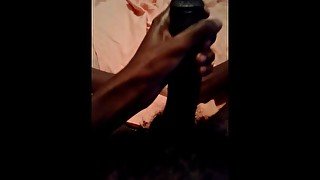 Skinny african huge handjob masturbation cumshot