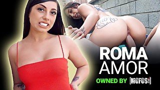 Mofos - Cute Brunette Teen With Big Ass Roma Amor Sucks & Fucks Her Ex's Friend Outdoors