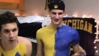 Sexy black college guys gay hazing porn These Michigan boys