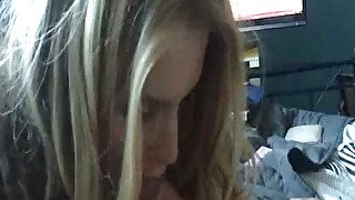 This blondie is one horny sex doll and she is really into sucking dick