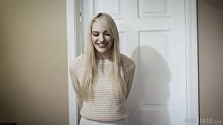 Older guy gets lucky and sticks his dick in wet slit of Kenna James