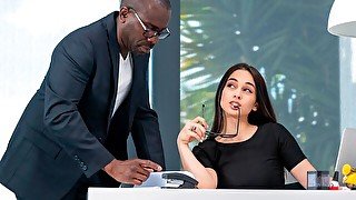 Astonishing model Ginebra Bellucci anally fucked by a large black dick