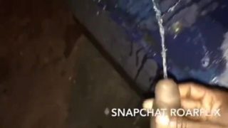 Pissing On Dirty Dumpster (Piss Play)