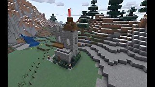 How to build a tiny 8x8 castle in Minecraft