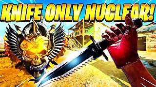 I dropped a KNIFE ONLY NUCLEAR on BLACK OPS COLD WAR! (Cold War Knife Only Nuke)