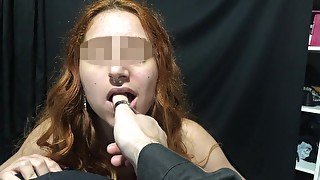 11 Minutes With My Mouth On The Cock, $2,000 Cost Me To Feed That Red-headed Bitch. Diviinegirl