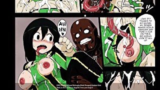 Tsuyu Asui Getting Gangbang and she likes it No Hero Academia Comic Porn