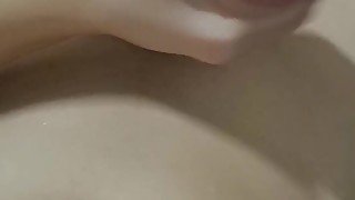 Sexy teen boy jerking after shower