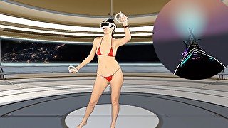 Part 1 of Week 3 - VR Dance Workout. I reached the next level.