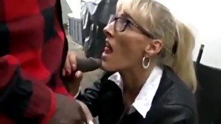 Black Guy with Big Cock Fucks Angry Mature MILF Outside