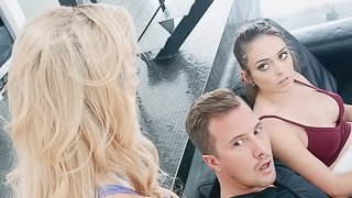 Mom and daughter premium hardcore in fantasy threesome