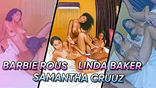 Spicy Latinas: Triple the Fun on the Bed