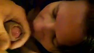 Cool POV clip with a chunky brunette milf working on my cock