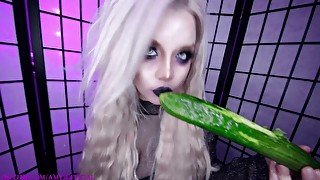 ASMR YOUR BIG TIDDIE GOTH GF SLAPS YOUR COCK