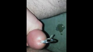 I put a penis ring in the urethra.