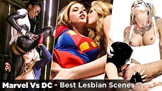 Marvel Vs DC Best Lesbian Scenes, Scene #01