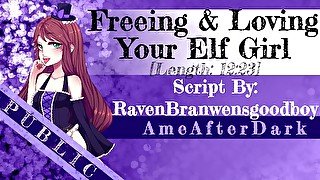 [Erotic Audio] [F4M] Freeing & Loving Your Elf Girl