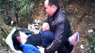 Slutty Asian wife gets nailed by her lover in the outdoors