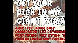 Get In This Giant PUSSY ASMR F4M RolePlay POV