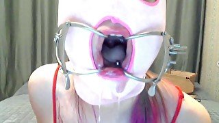 russian camslut deepthroat in mask