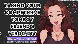 Your Secret Virgin Tomboy Best Friend Lets You Use All 3 Holes  ASMR Audio Roleplay  Facefuck Anal