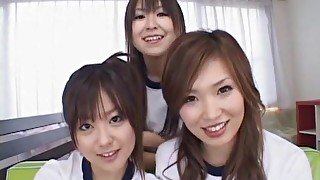 Fabulous Japanese girl Kanon Miwa, Miyu Hoshino, Kanako Tsuchiya in Exotic Fingering, College JAV video