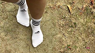 DIRTY SOCKS TEASE KNEE HIGH SOCKS ADIDAS