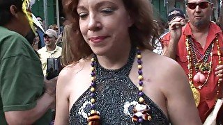 Mardi gras street action real amteur milf matures