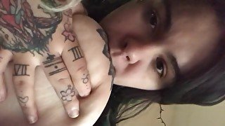 BabyPeach Sucks Her Own Titty// Nipple & Play Makes Tits Milk