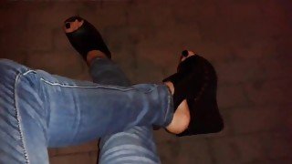 my blak platform wedges