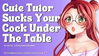 Cute Nerdy Girl Helps You Study With Her Mouth & Throat [College] [Blowjob ASMR] [Submissive Slut]